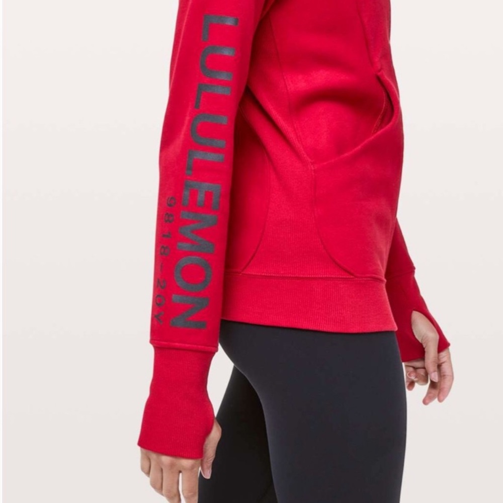 🖤15 Min Lululemon Red Scuba Hoodie *20 Year (8)